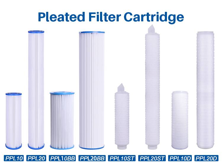 Pleated Polyester Filter Cartridge, 20x4.5 inch Pleated Polyester Filter Cartridge