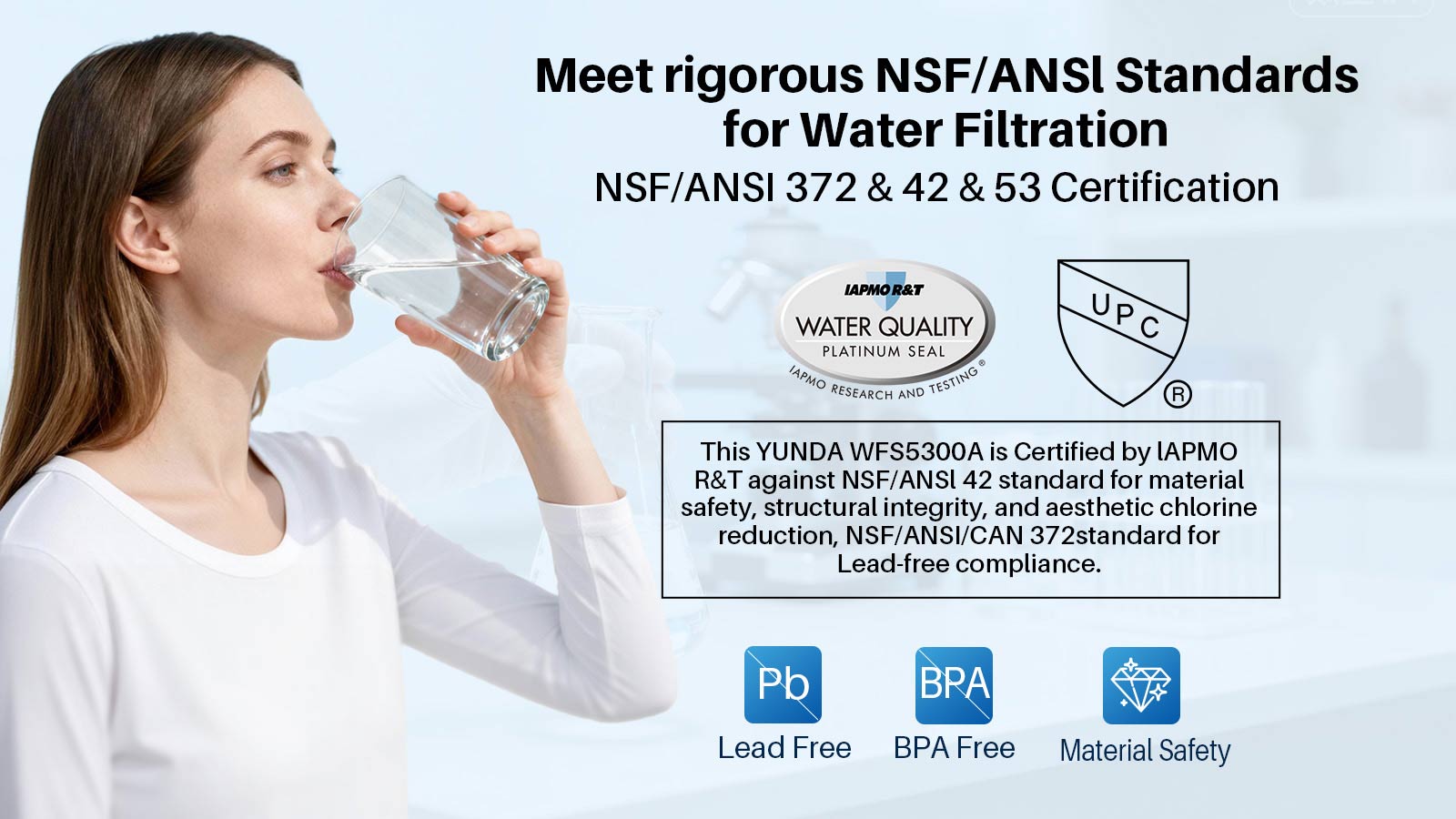 YUNDA WFS5300 Single Stage Under Sink Water Filter