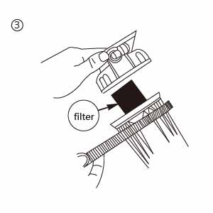 replacing water filter