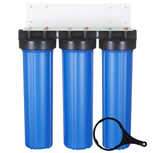 4.5X20 Inch 3-Stage Big Blue Whole House Water Filter Housing