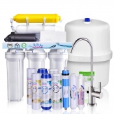 6 Stages Reverse Osmosis System with Pump, Faucet and Tank