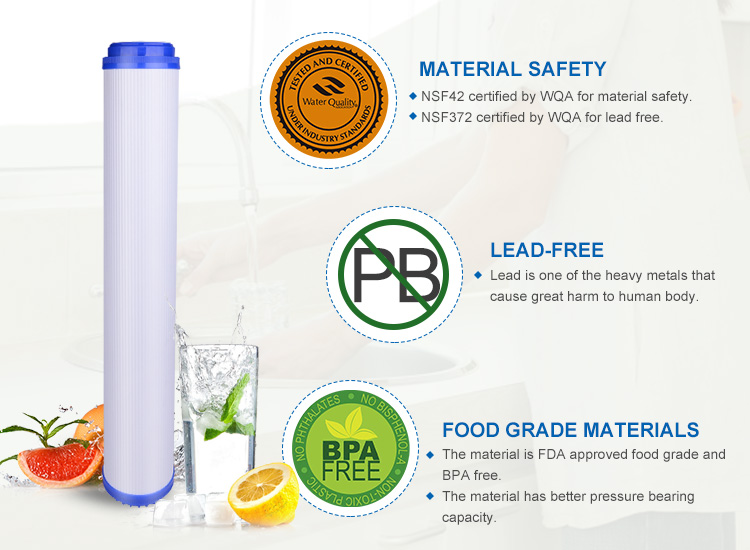 20 Carbon Water Filter Cartridge, 20 Inch Activated Carbon Filter