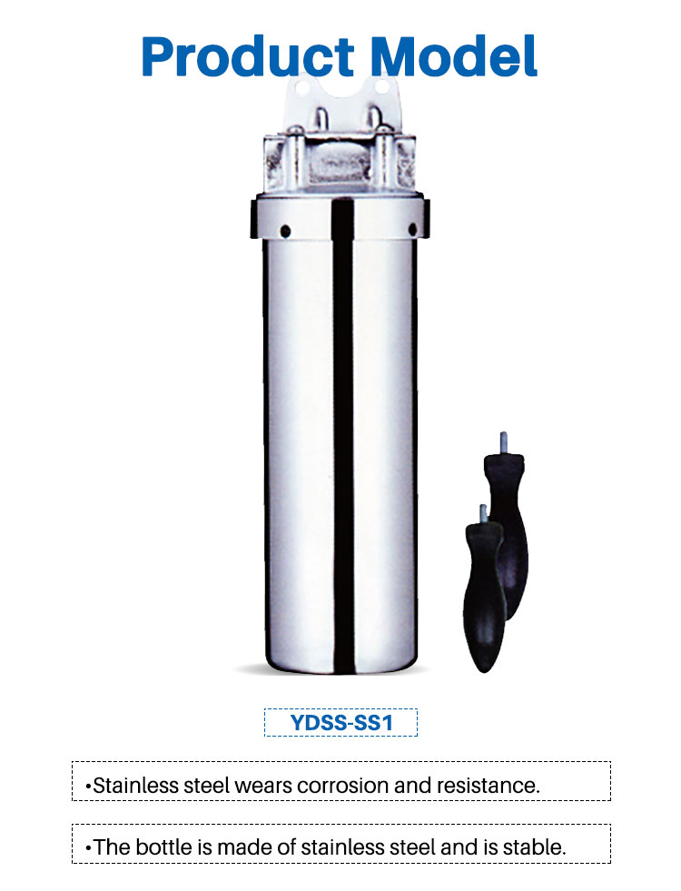 Stainless Steel Whole House Water Filter, Filtration Stainless Steel Housing