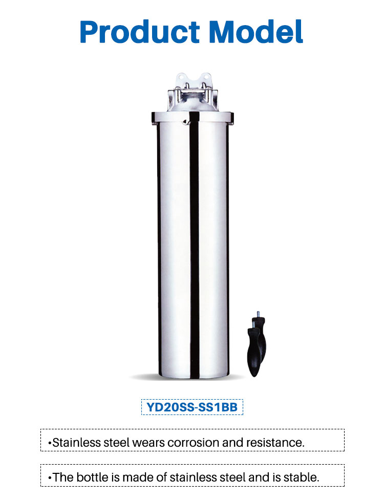 Stainless Steel Cartridge Filter Housing, Whole House Water Filter
