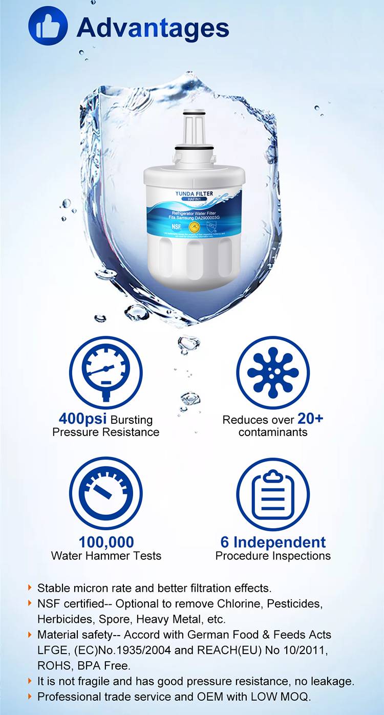 DA29-00003B Samsung Refrigerator Water Filter HAFIN1