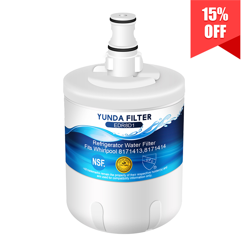 YUNDA RWF1400A Refrigerator Water Filter Fits for Whirlpool 8171413, 8171414