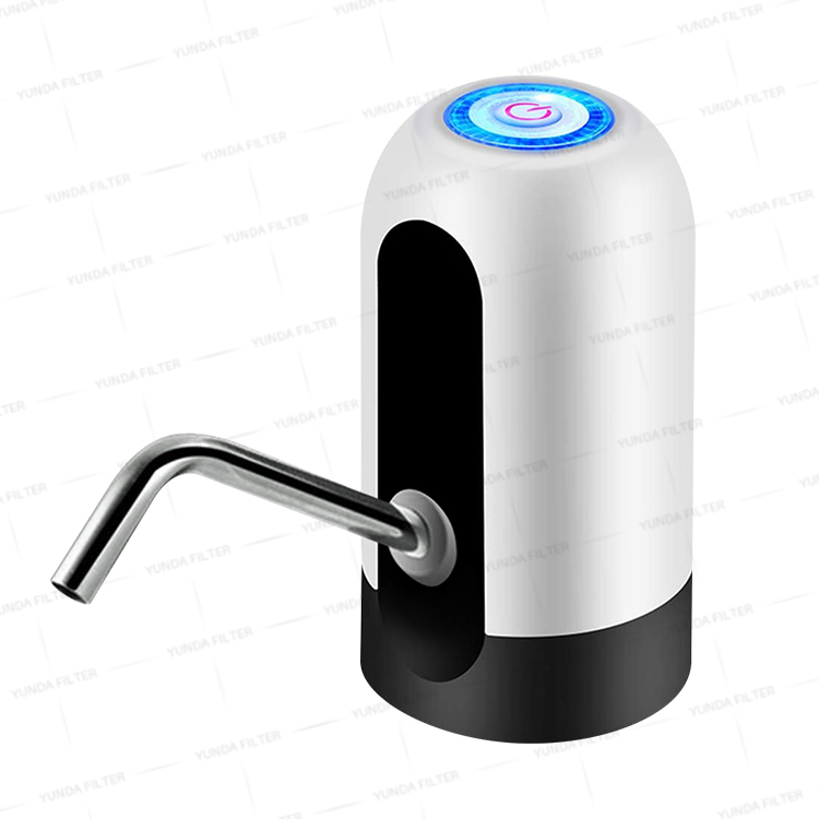  YUNDA Water Bottle Pump, Automatic Water Dispenser, USB Charging Drinking Portable Electric Switch for Universal 3-5 Gallon Bottle (White)