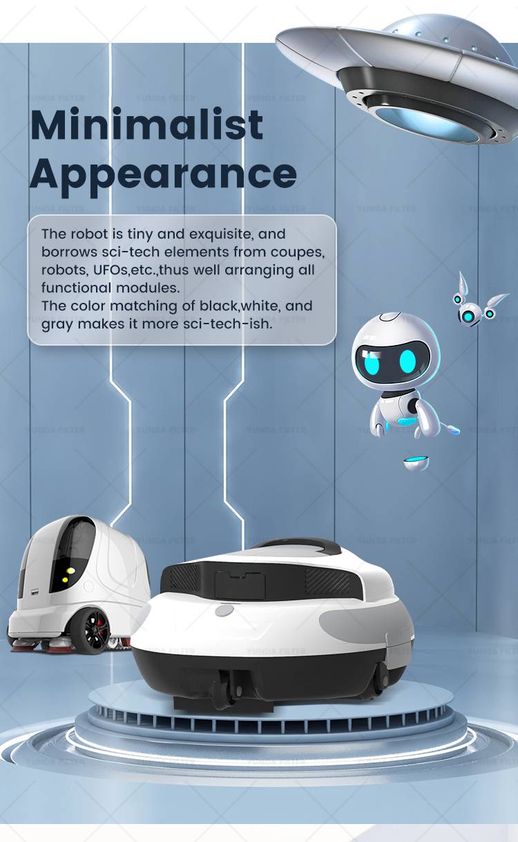 Automatic Pool Cleaner, Automatic Cordless Pool Robot Cleaning | YUNDA