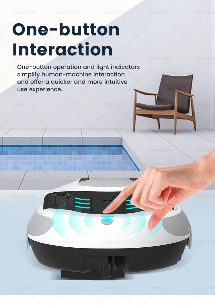 Automatic Pool Cleaner, Automatic Cordless Pool Robot Cleaning | YUNDA