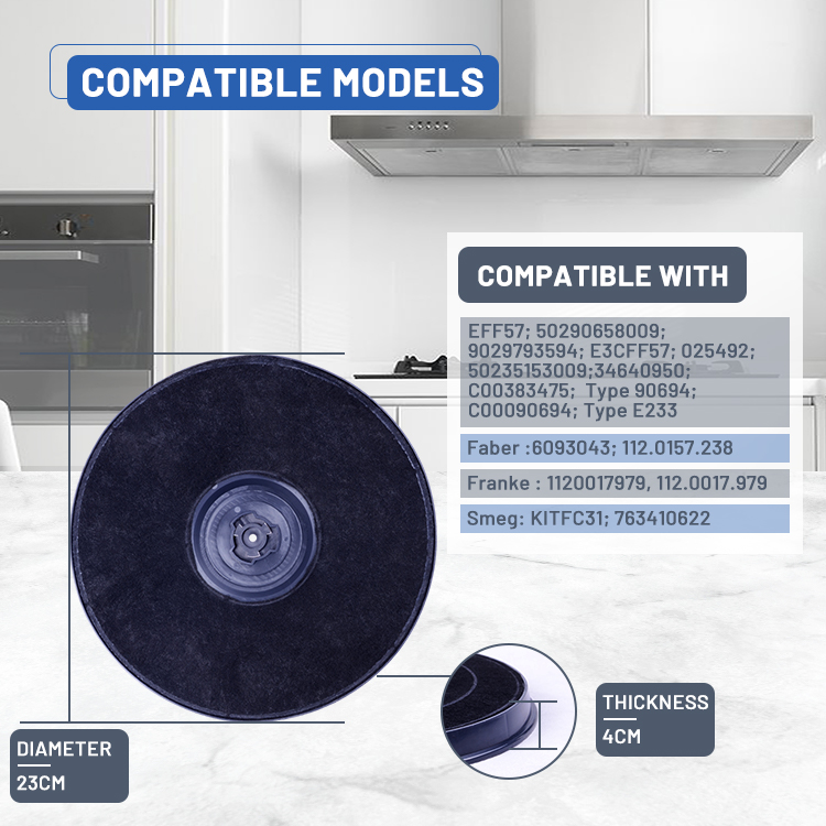 EFF57 Filter Cooker Hood Carbon Filter YUNDA FILTER