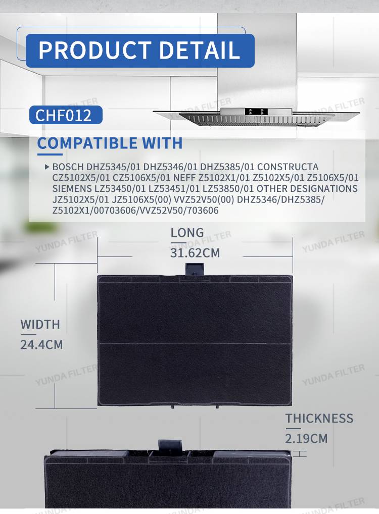 BOSCH DHZ5345, SIEMENS LZ53450 Cooker Hood Filter