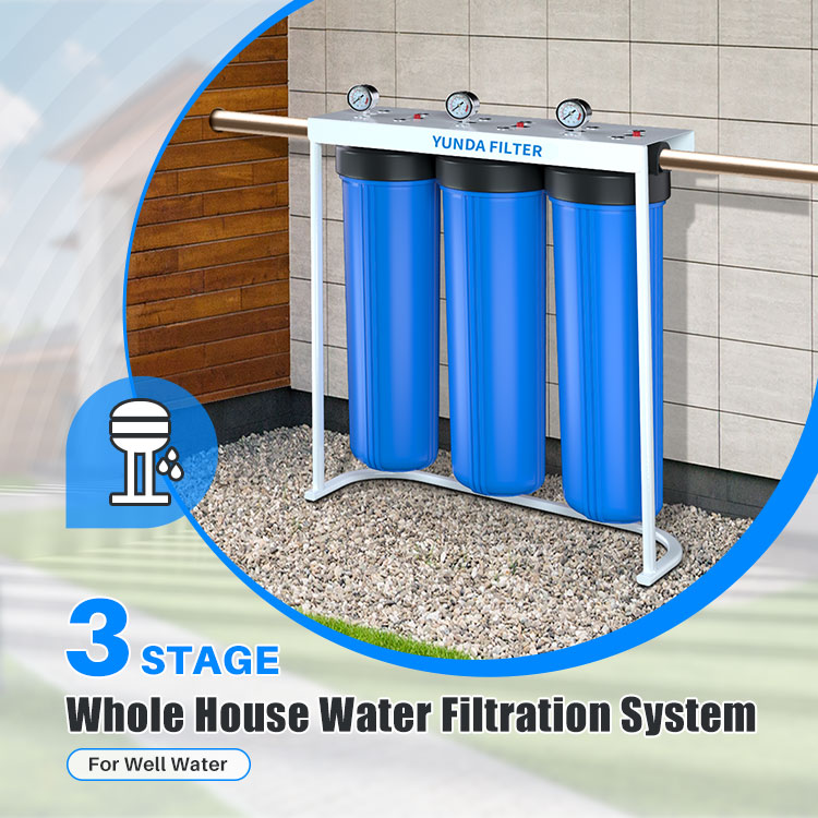 Whole House Water Filter for Well Water, Reducing Iron & Manganese