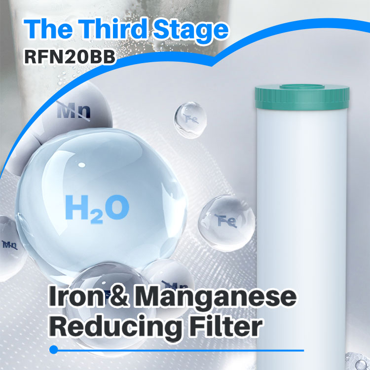 Whole House Water Filter for Well Water, Reducing Iron & Manganese