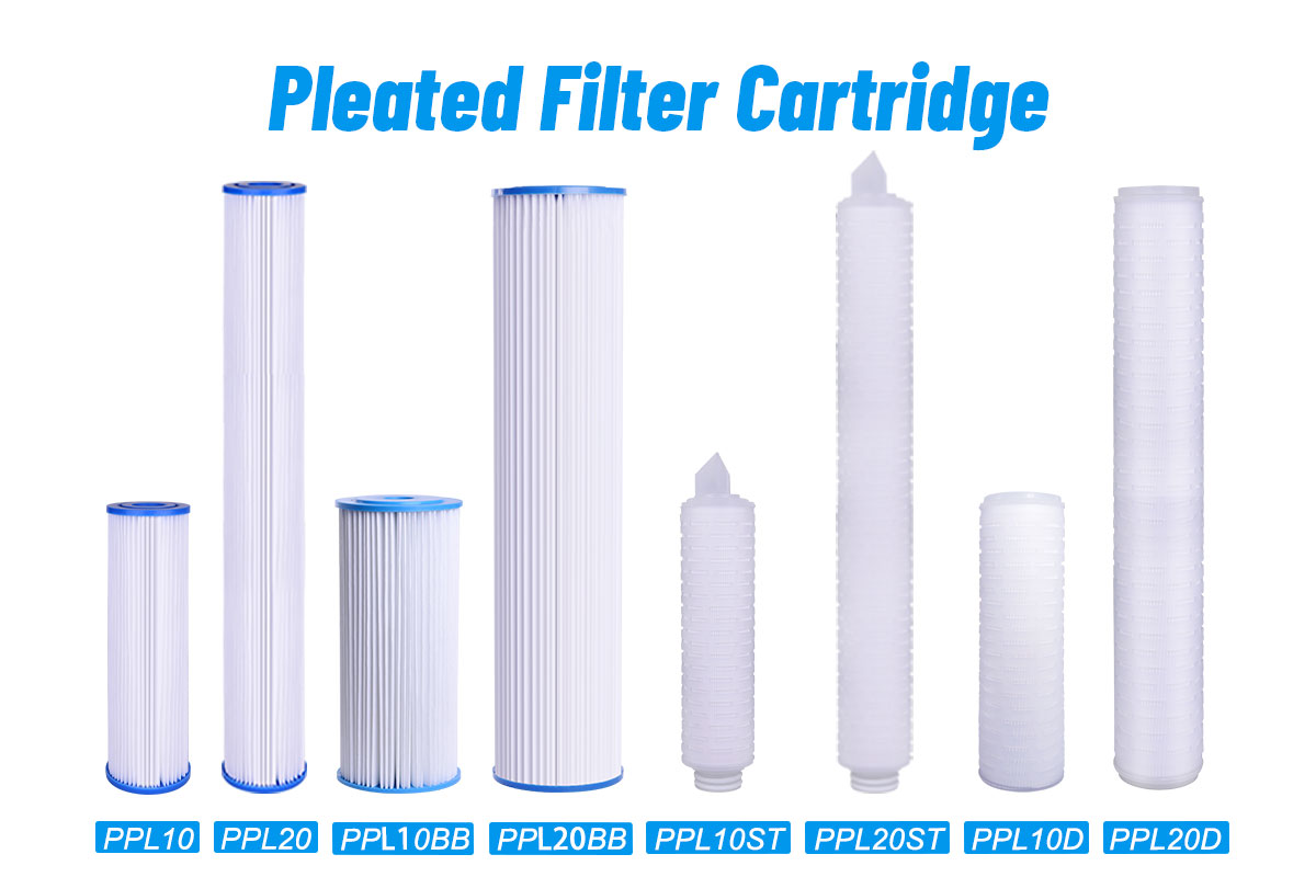 10x2.5 Inch PP Pleated Sediment Water Filter Cartridge