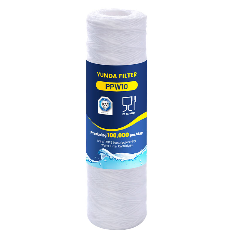 10X2.5 Inch PP String Wound Sediment Water Filter Cartridge with Low Price
