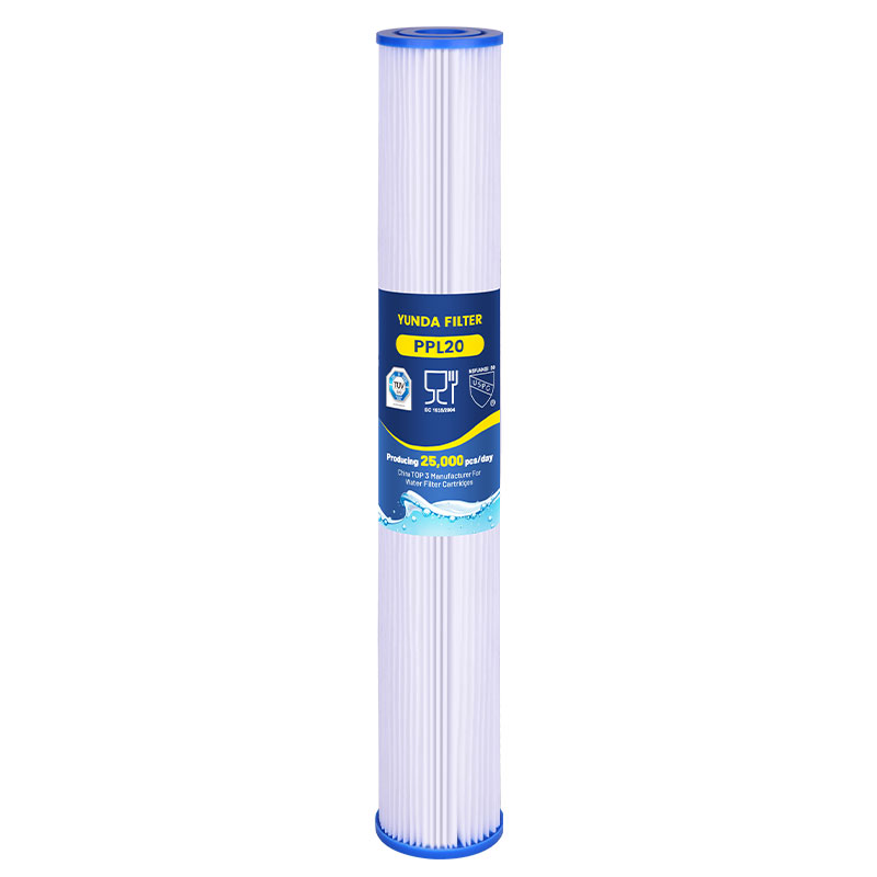 20x2.5 inch PP Pleated Sediment Filter Cartridge