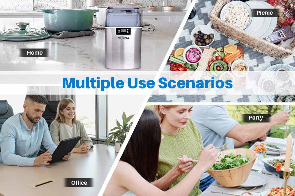 Nugget Ice Maker Countertop | YUNDA