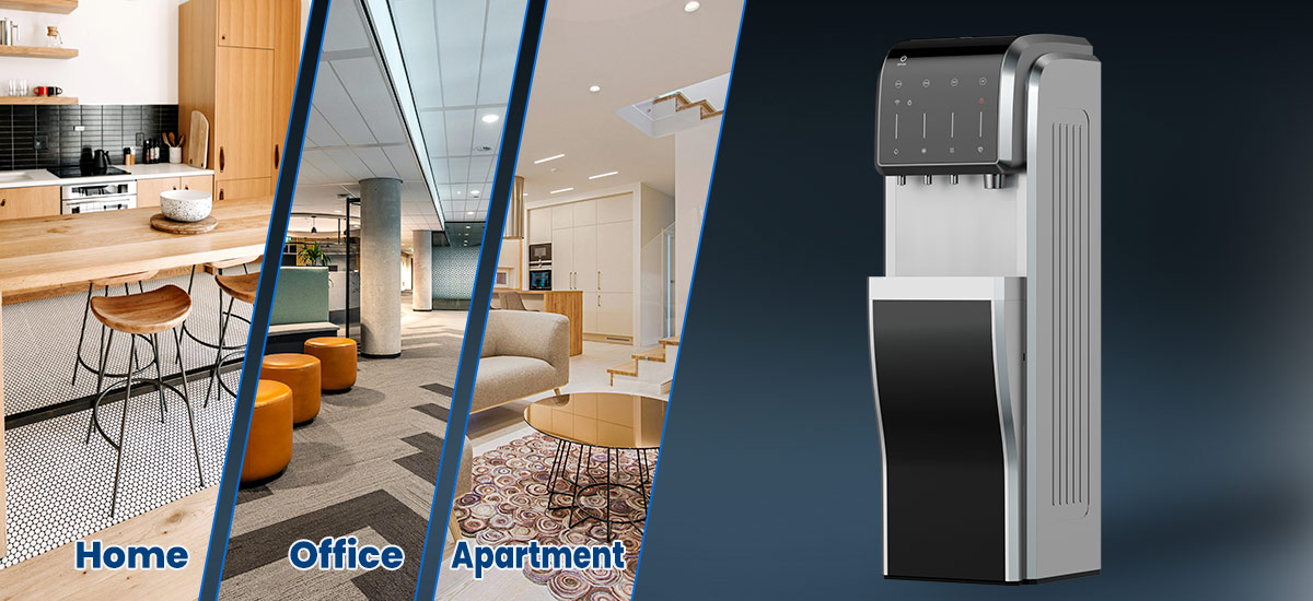 Ice Maker with Super Filtration Water Cooler Dispenser