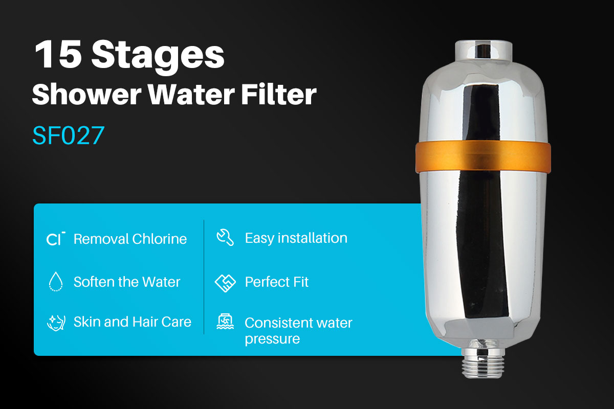 YUNDA Shower Filter, 15 Stage Water Softener