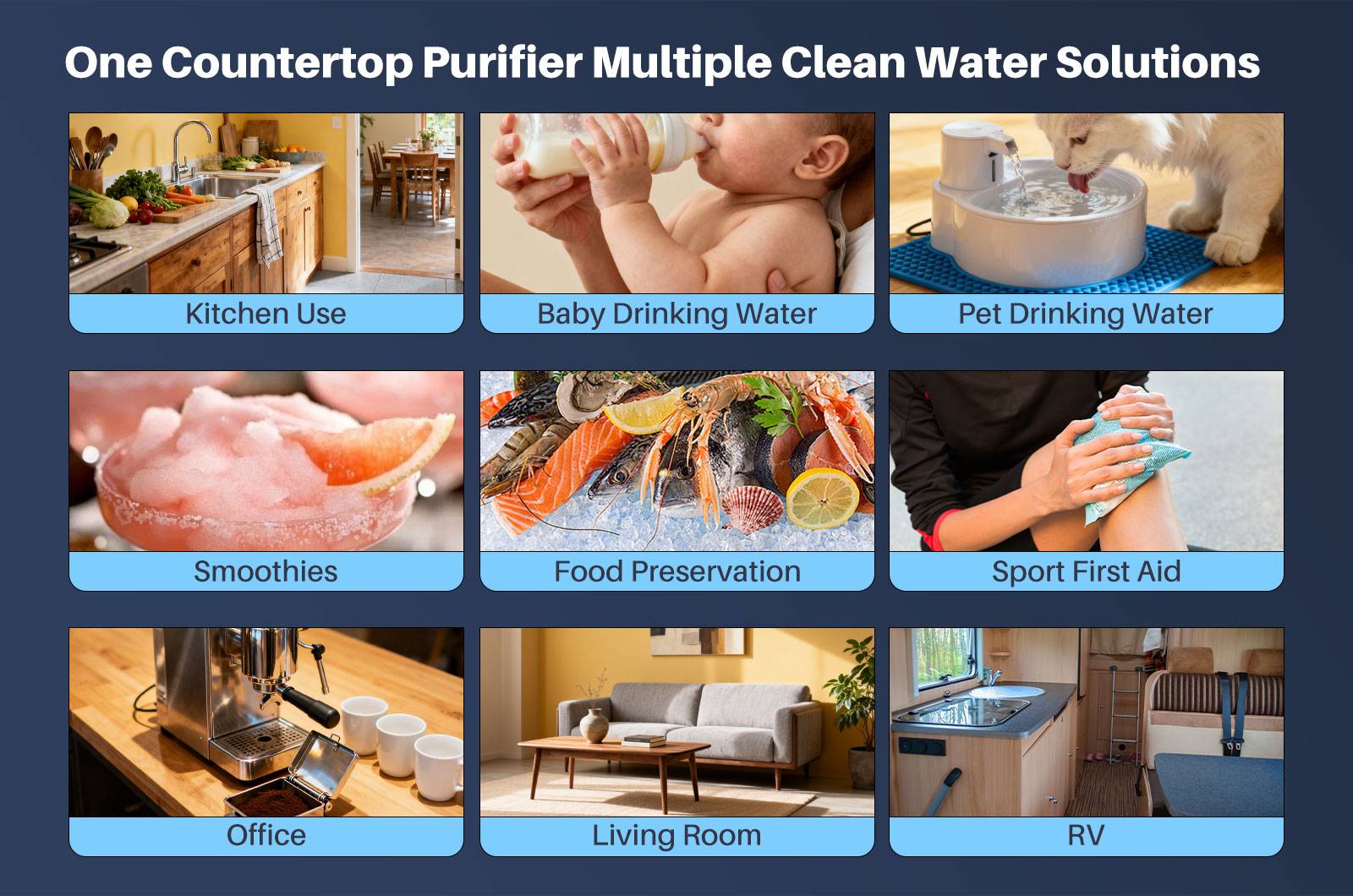 YUNDA Countertop Ice Maker with Filter