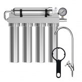 0.01μm Ultra Filtration Under Sink Water Filter System with Real-time Pressure Gauge