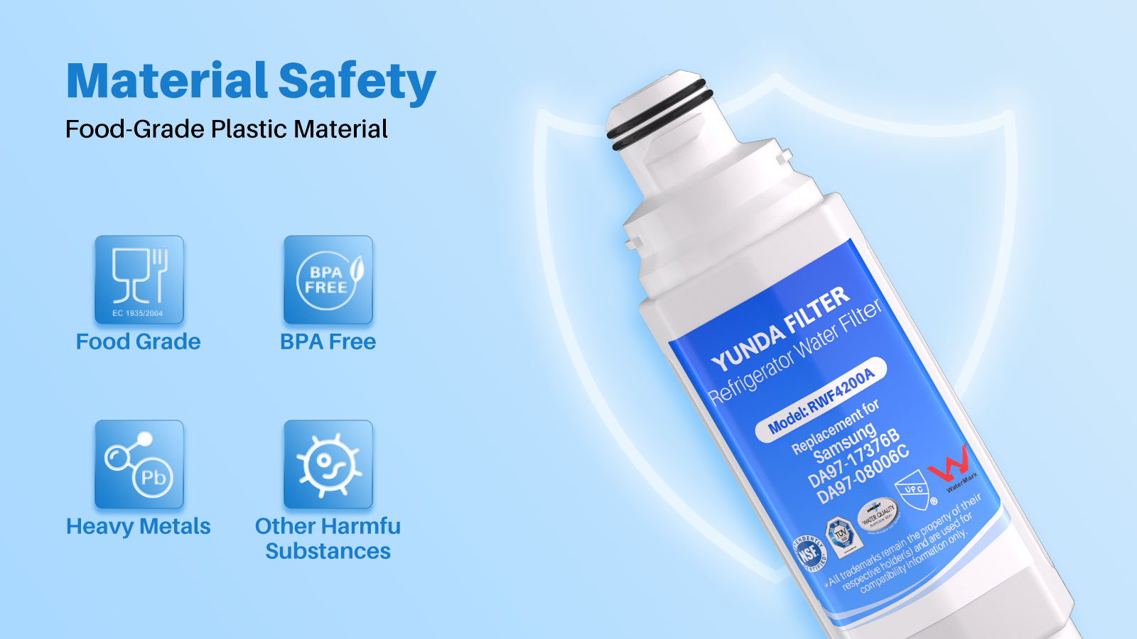 DA97-17376B Filter Samsung Refrigerator Filter DA97-17376B, HAF-QIN