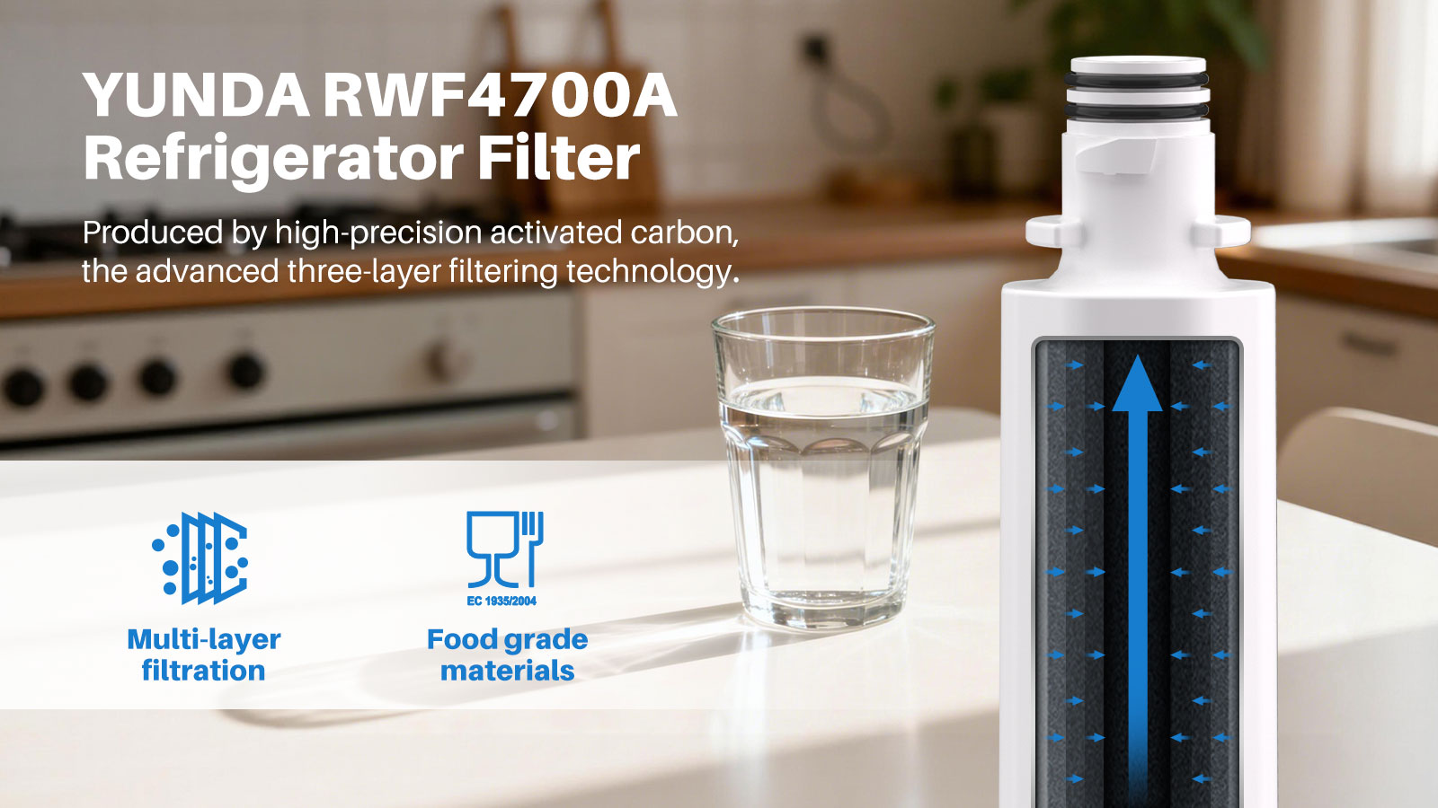 Refrigerator Water Filter Compatible with Kenmore 46-9980
