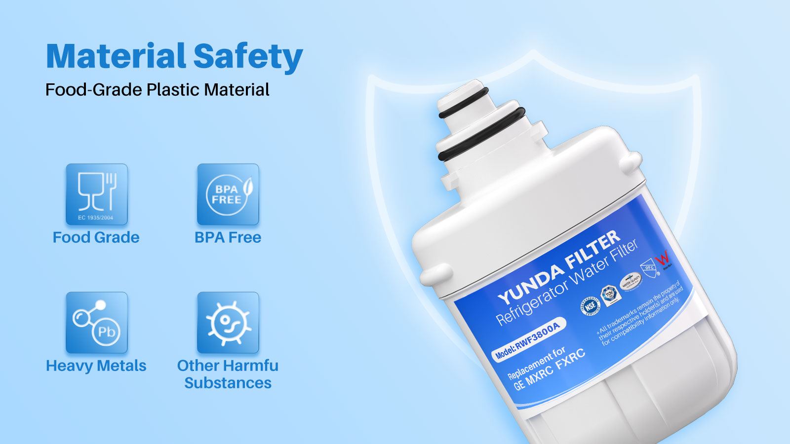 GE Refrigerator Water Filter MXRC - YUNDA FILTER