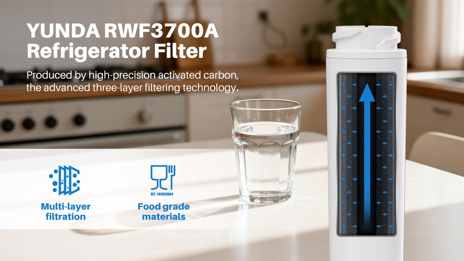 GE Refrigerator Water Filter GXRLQR - YUNDA FILTER