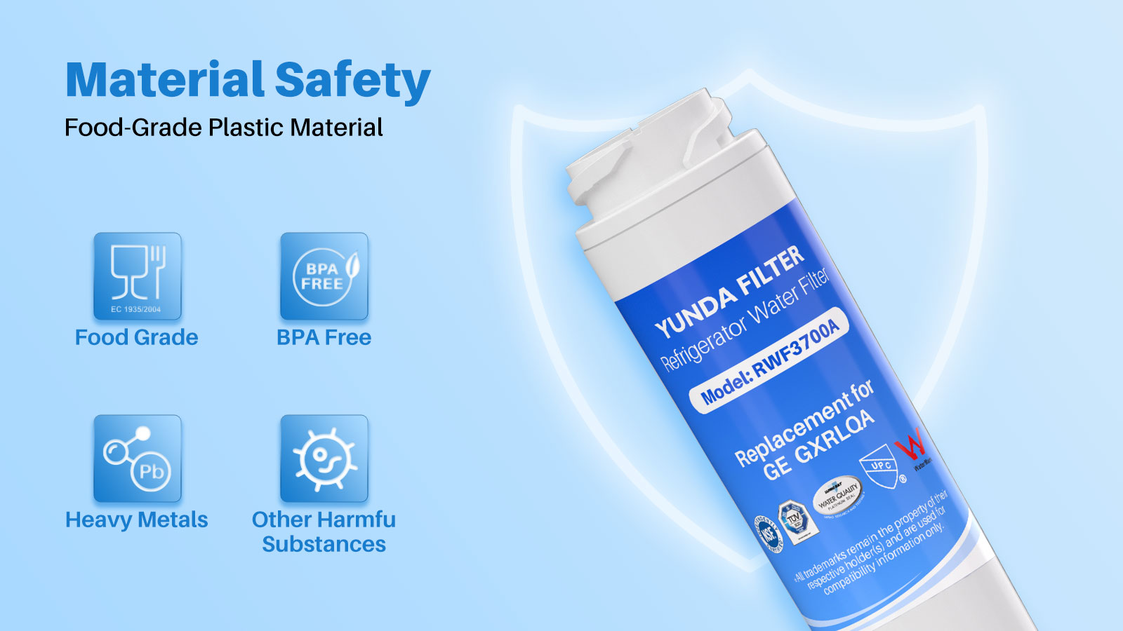 GE Refrigerator Water Filter GXRLQR - YUNDA FILTER