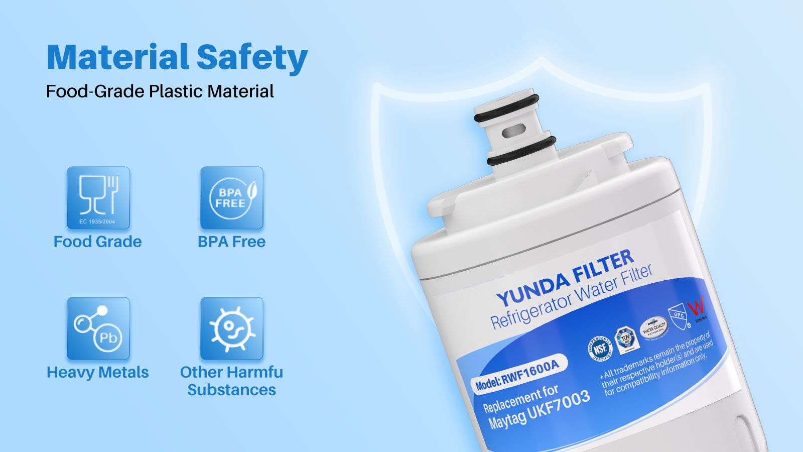 Maytag Refrigerator Water Filter UKF7003 - YUNDA FILTER