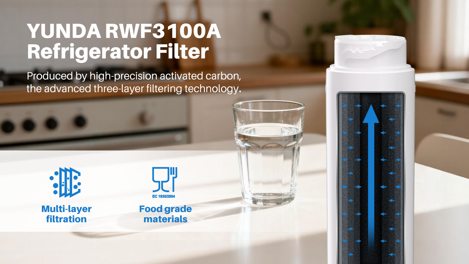 Bosch Refrigerator Water Filter 644845 - YUNDA FILTER