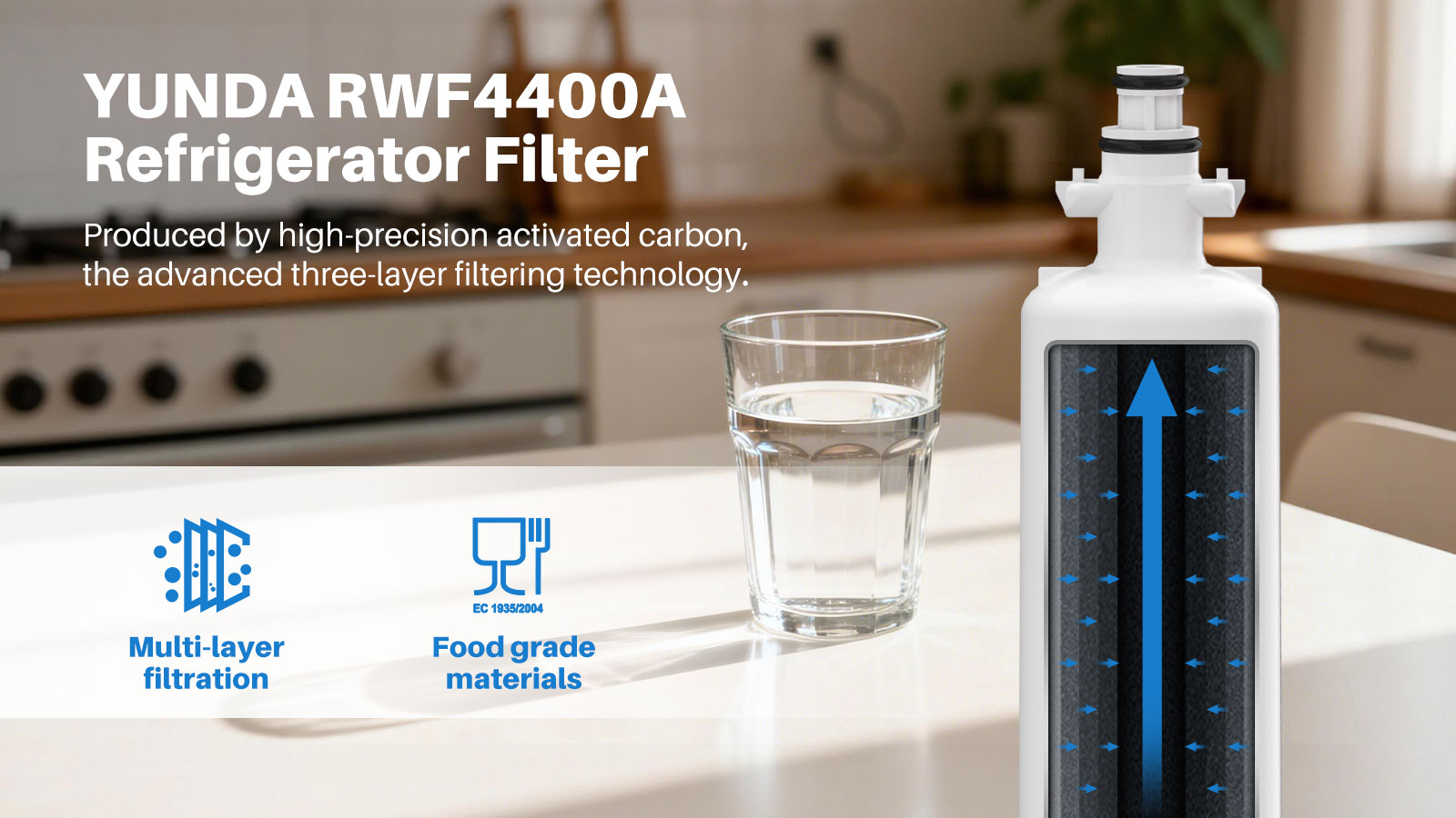 BEKO 4874960100 Filter Replacement For BEKO Refrigerator Water Filter