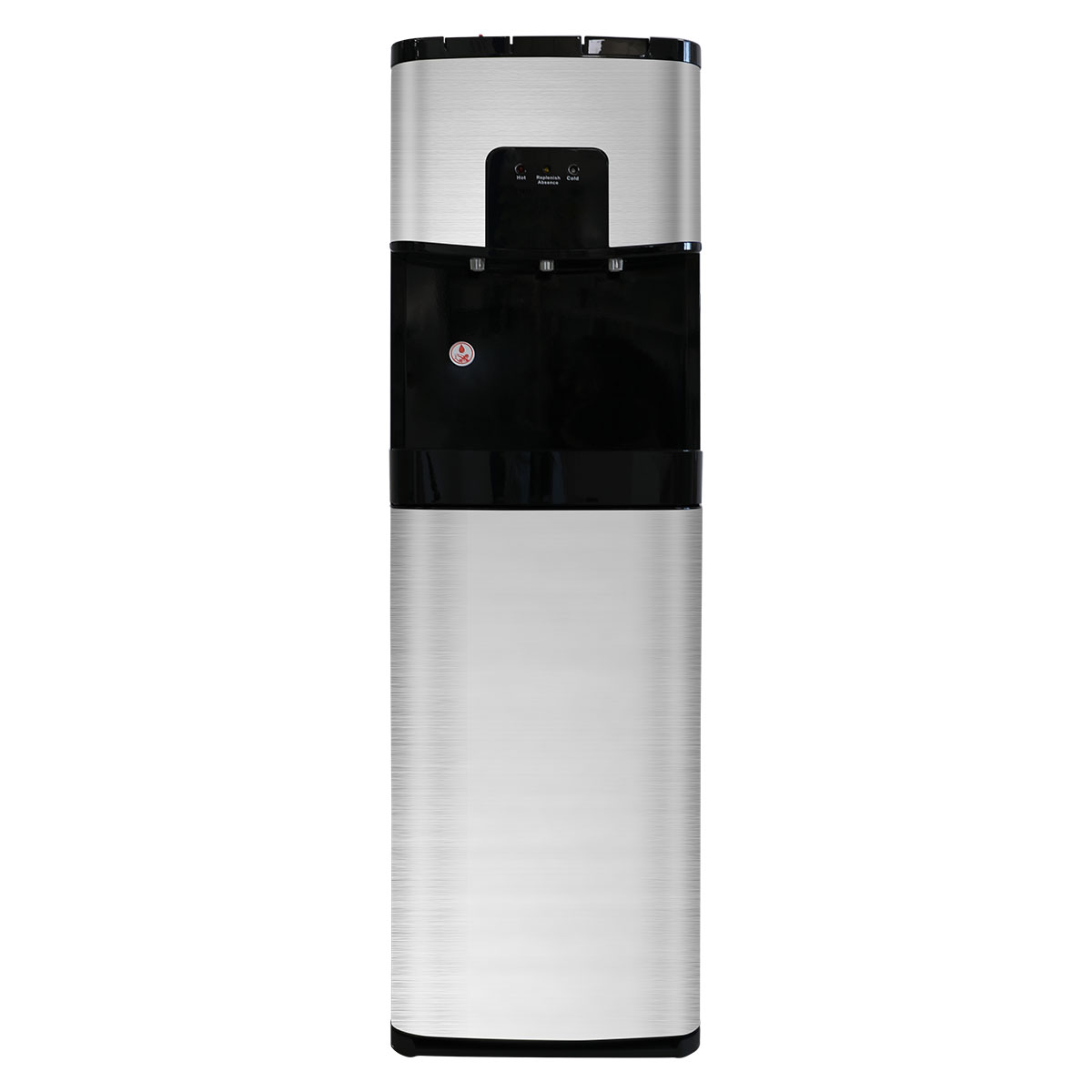 YUNDA Bottom Loading Water Cooler Dispenser, Hot, Room & Cold Water, Stainless Steel
